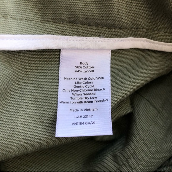 Talbots slim cargo pant size 4P - Picture 7 of 11